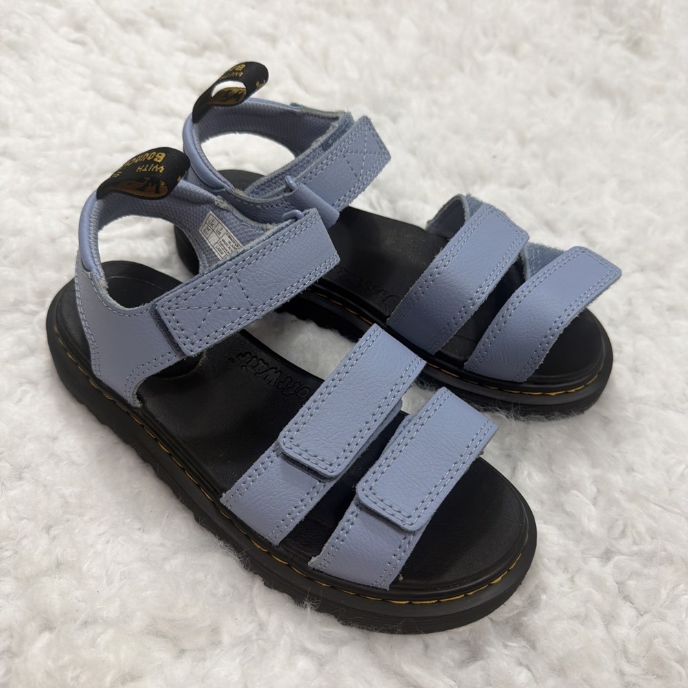 Doc Marten Black Klaire Strap Leather Sandals Size 3 Platform Open Chunky Core